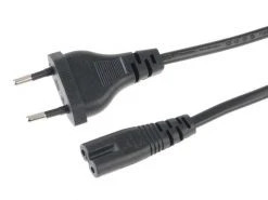 Diggelmann Netzkabel 0.5 m C7 - T26 Schwarz