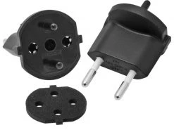 Max Hauri Fixadapter SchuKo Konturenstecker – T11 IP44 mit Moosgummi