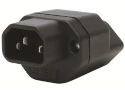 STEFFEN Adapterstecker C14 - T13 Schwarz